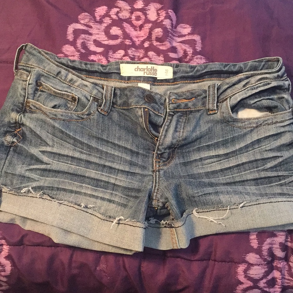 Denim shorts